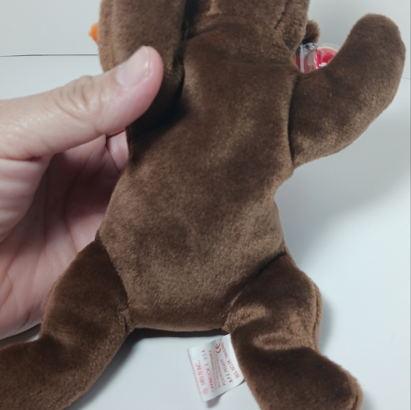 Ty Beanie Baby Chocolate the Moose DOB April 27, 1993 - Picture 10 of 12